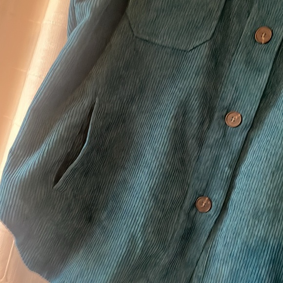 Dark aqua shacket medium big and roomy size down zenana - Picture 6 of 7